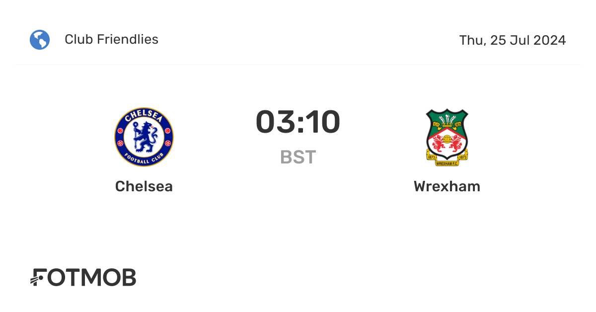 Chelsea vs Wrexham live score, predicted lineups and H2H stats