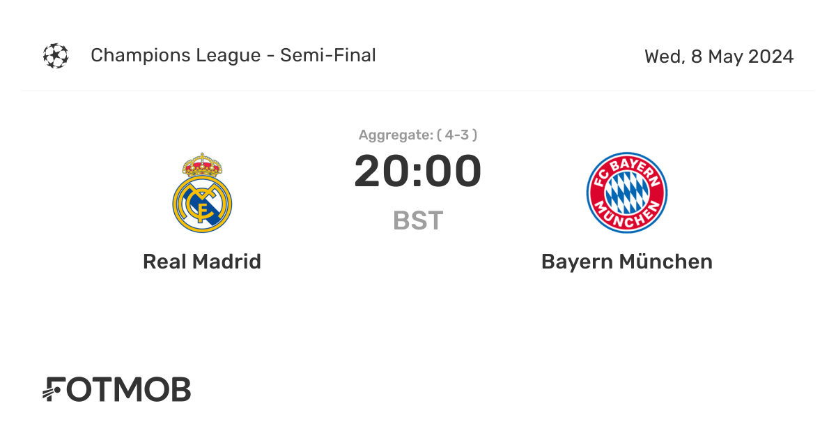 Real madrid bayern munich canli