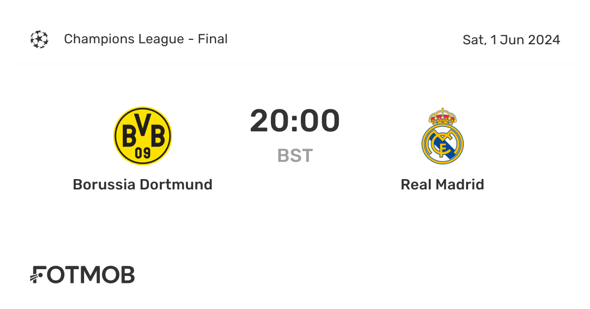 Dortmund real madrid canli